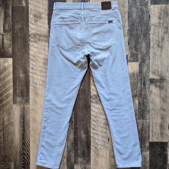 Faherty Stretch Terry 5-Pocket Pants Faded Olive - Picture 3 of 6